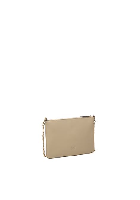beige/gold flat classic shoulder bag PINKO | 100455-AOF1FLAT CLASSIC-C50Q
